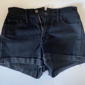 Black Hollister shorts.